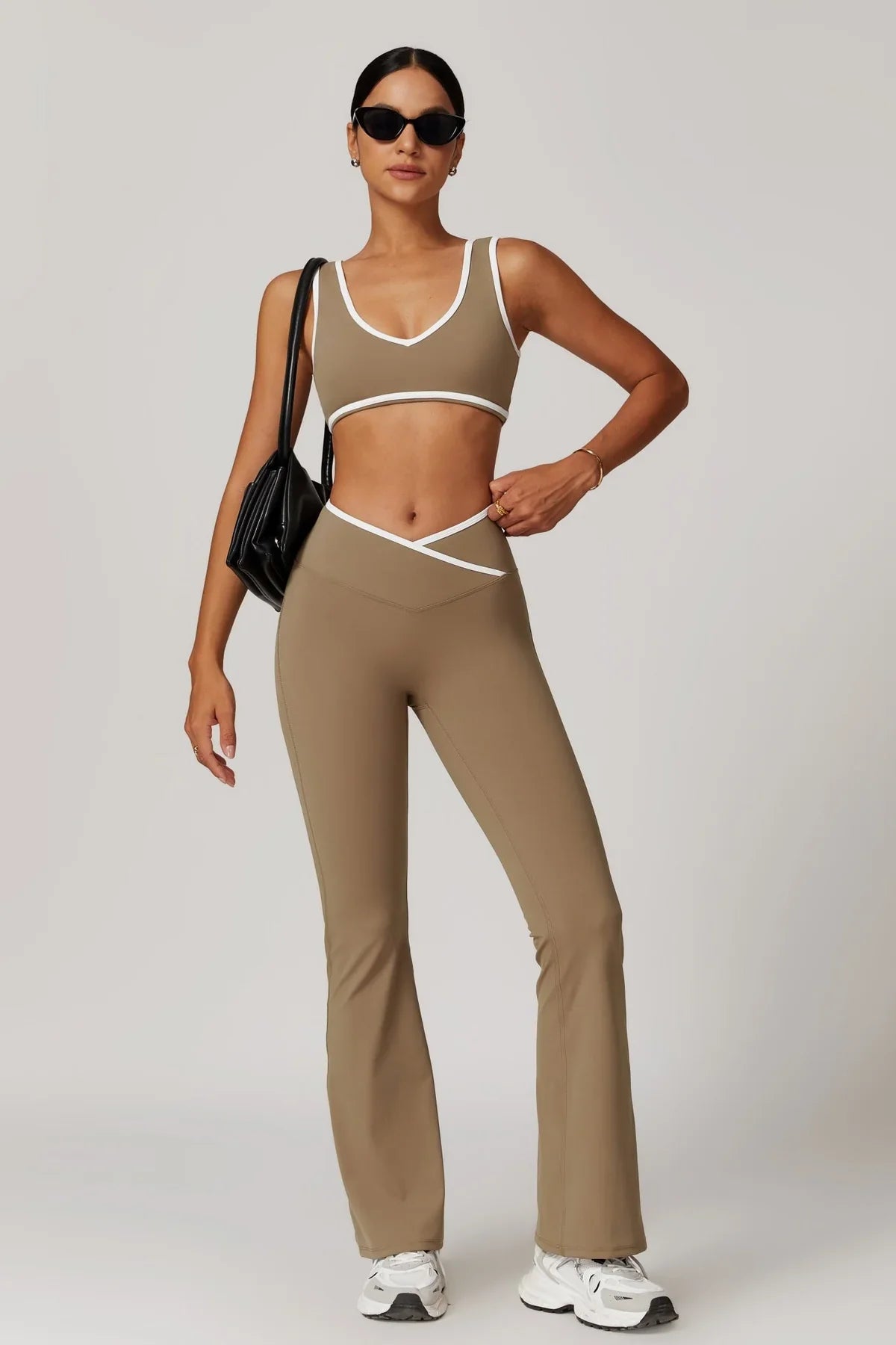 Liz Flare Leggings - Capuccino