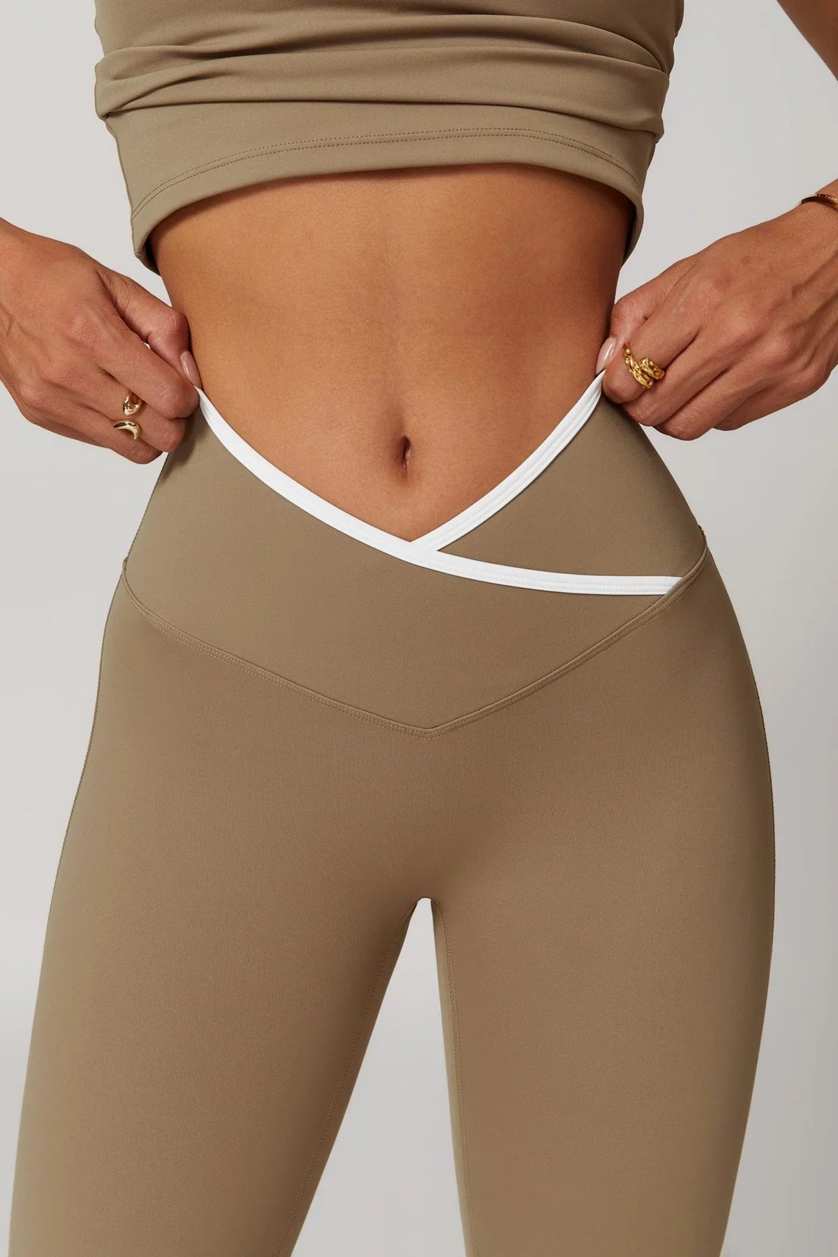 Liz Flare Leggings - Capuccino