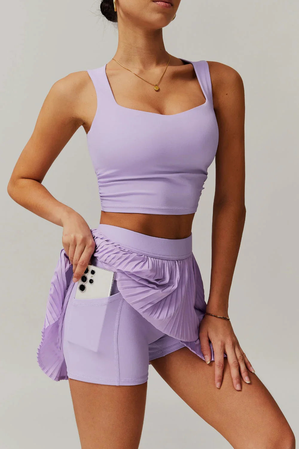 Mia Mini Skirt - Purple