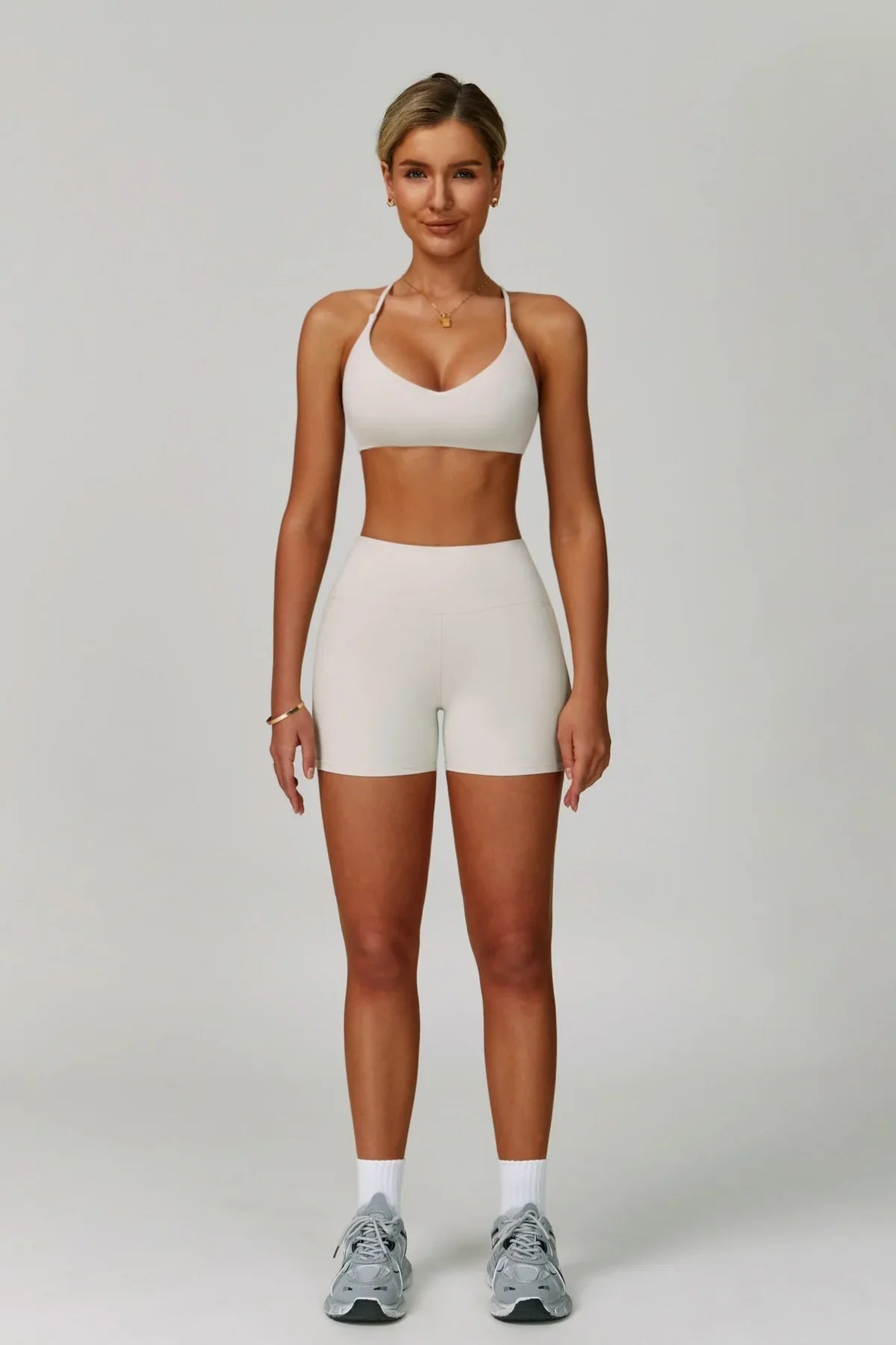Nina Strappy Bra - White