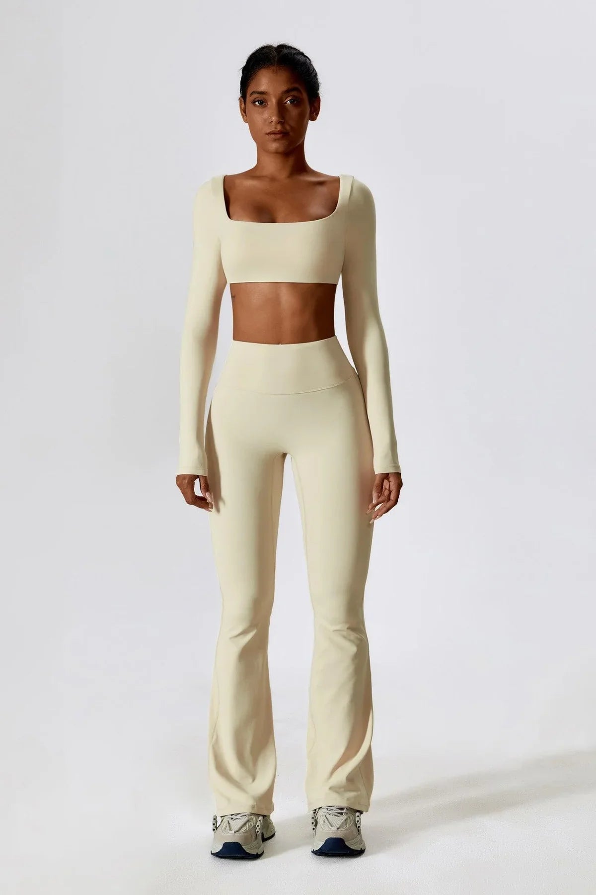 Daphne Flare Leggings - Butter Yellow