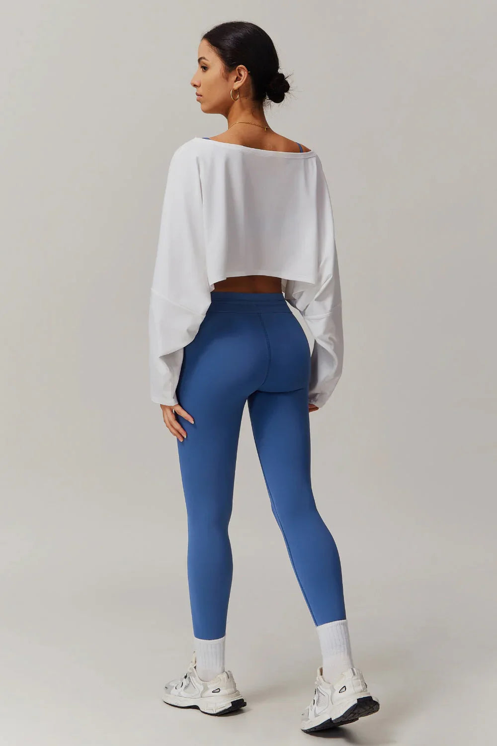 Anna Long Sleeve Top - Blue Bic
